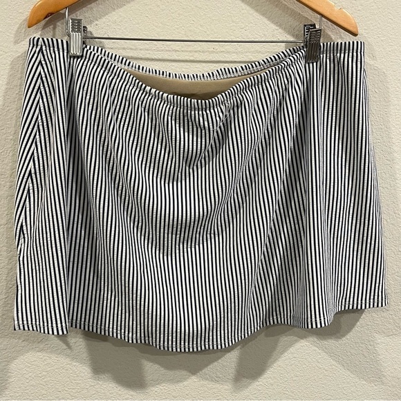 Cacique Chico’s blue and white stripe swimsuit new without tags size 20 - Picture 5 of 15